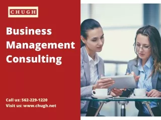 Business Management Consulting | Chugh CPAs, LLP