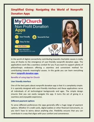 simplified giving navigating the world