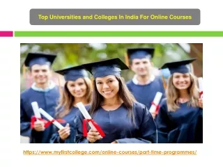 Top Universities and Top colleges in India For Online Courses