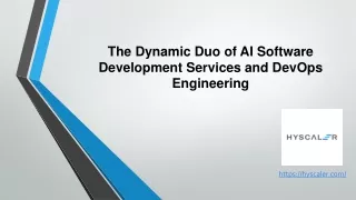 The Dynamic Duo of AI Software Development Services and DevOps Engineering