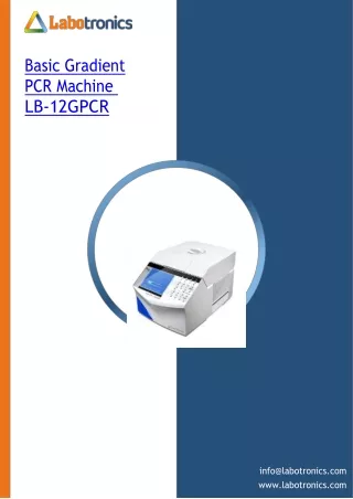 basic gradient pcr machine lb 12gpcr