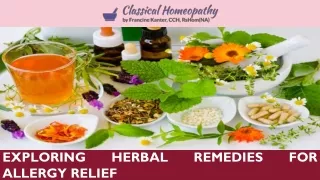 Exploring Herbal Remedies for Allergy Relief