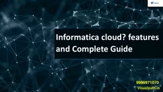 informatica cloud features and complete guide