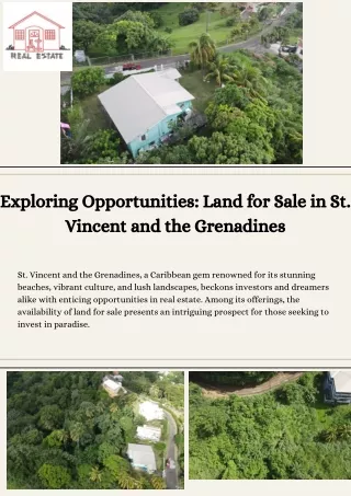 Seaside Sanctuary: Prime Land for Sale in St. Vincent and The Grenadines