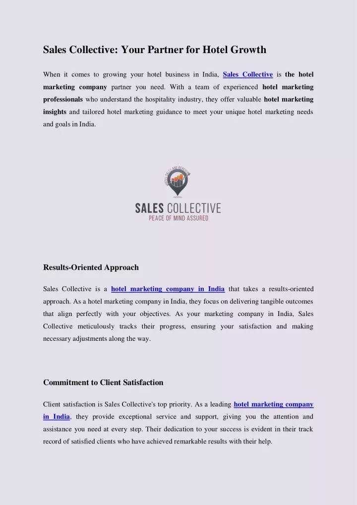 sales collective your partner for hotel growth