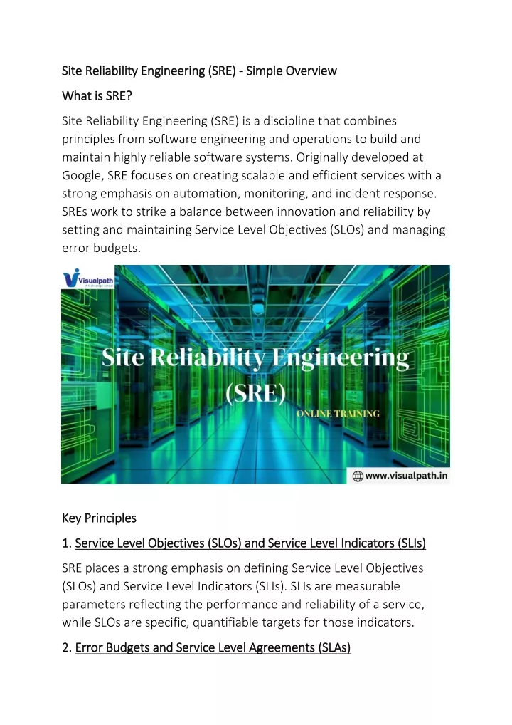 site reliability engineering sre site reliability