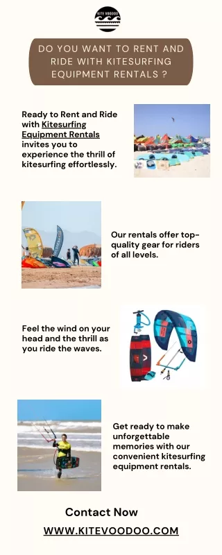 Do You Want to Rent and Ride with Kitesurfing Equipment Rentals