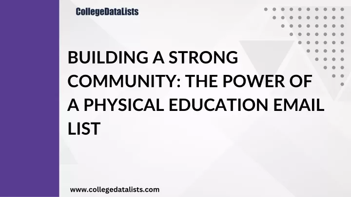 building a strong community the power