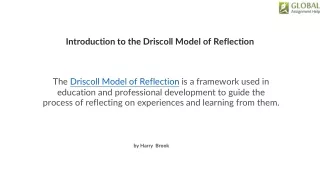 Introduction to the Driscoll Model of Reflection