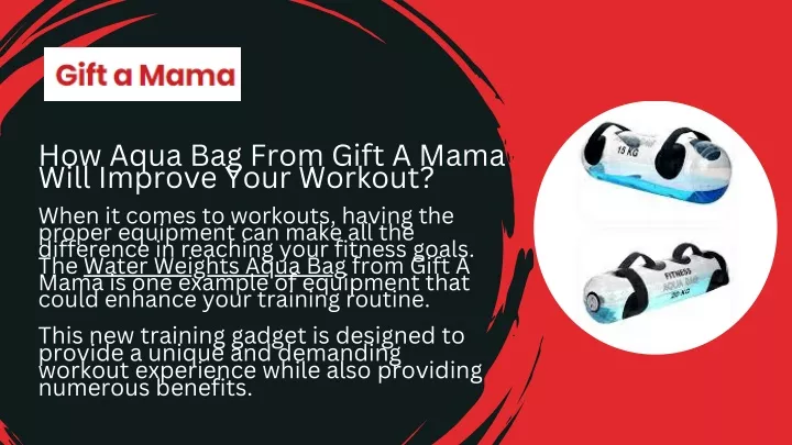 how aqua bag from gift a mama will improve your