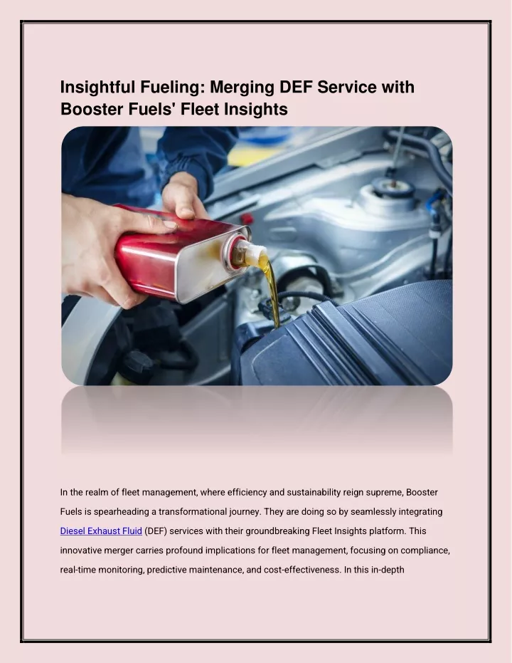 insightful fueling merging def service with