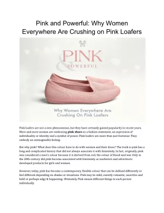 Pink And Powerful_ Why Women Everywhere Are Crushing On Pink Loafers