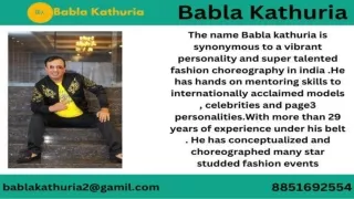 Fashion Choreographer In Delhi