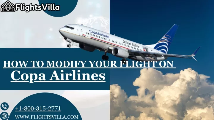 how to modify your flight on copa airlines