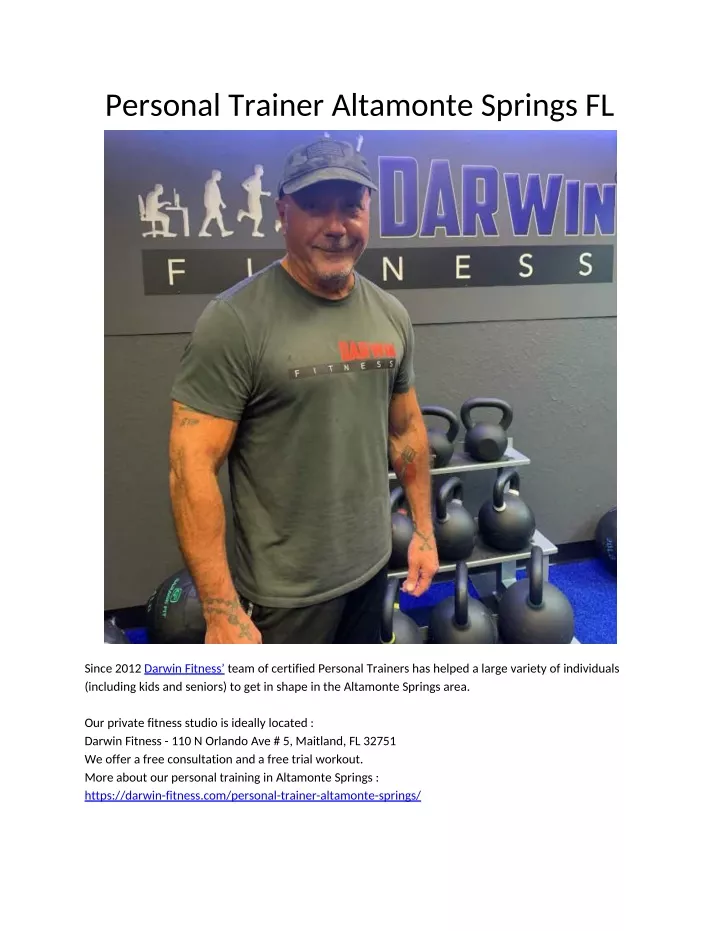 personal trainer altamonte springs fl