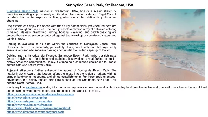 sunnyside beach park steilacoom usa