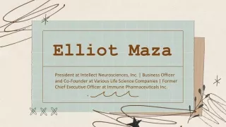 Elliot Maza - An Adjustable Consultant From Fort Lee, NJ