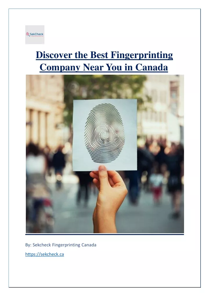 discover the best fingerprinting company near