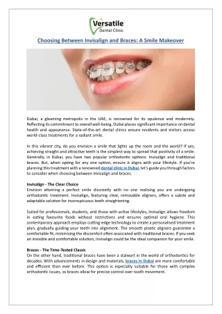 Choosing Between Invisalign and Braces A Smile Makeover