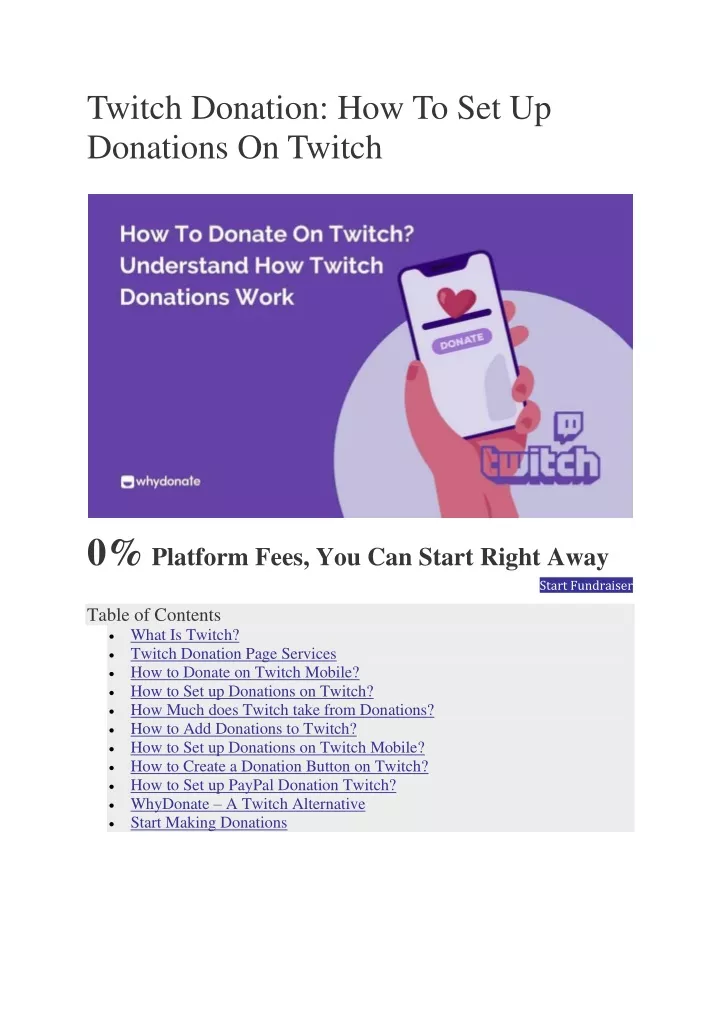 twitch donation how to set up donations on twitch