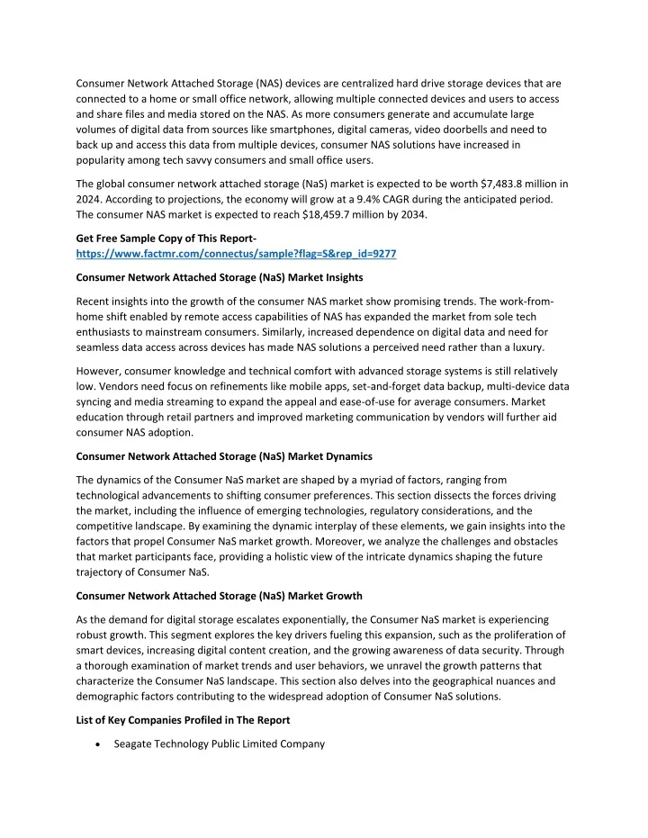 consumer network attached storage nas devices