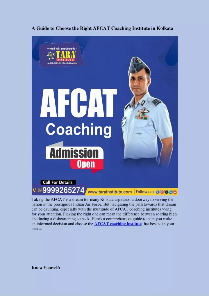 a guide to choose the right afcat coaching