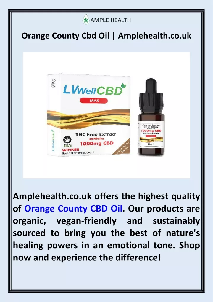 orange county cbd oil amplehealth co uk