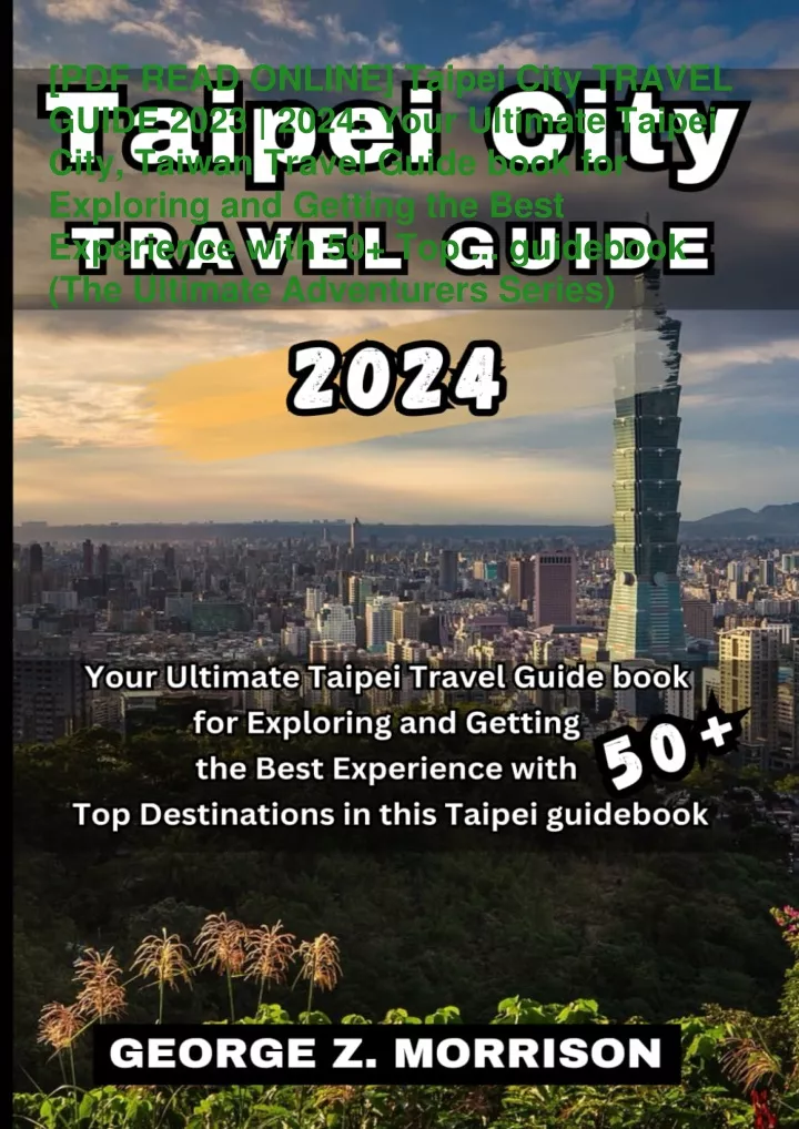 pdf read online taipei city travel guide 2023