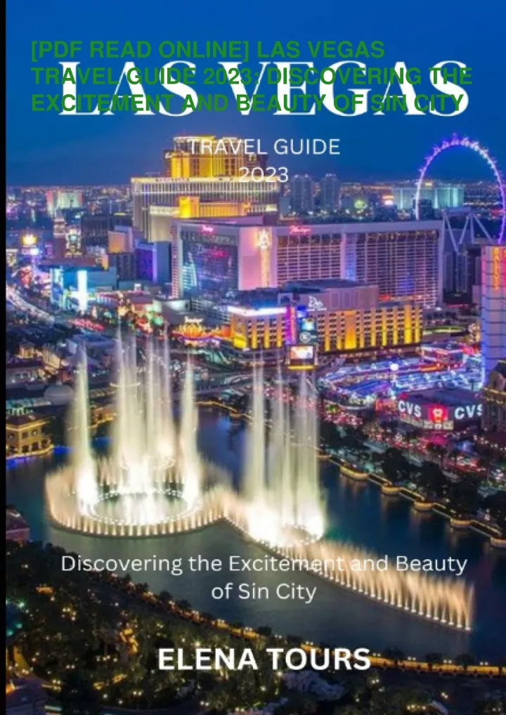 PPT Read ebook [PDF] LAS VEGAS TRAVEL GUIDE 2023 DISCOVERING THE