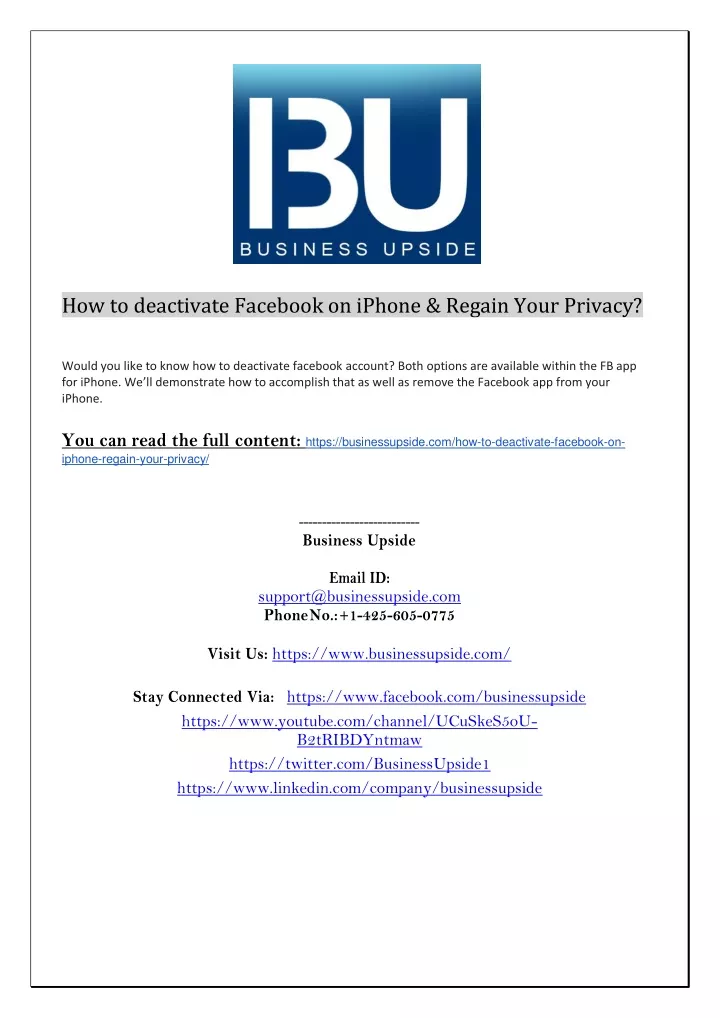 how to deactivate facebook on iphone regain your