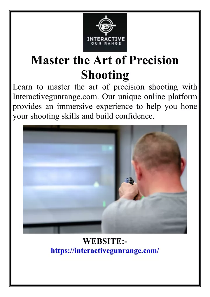 master the art of precision shooting learn