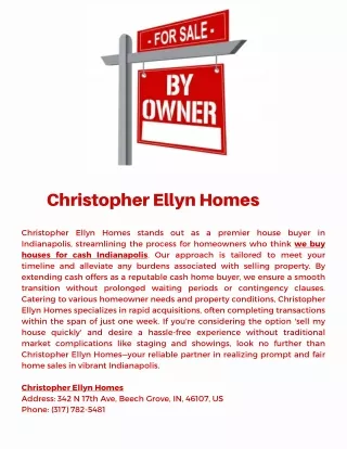 Christopher Ellyn Homes