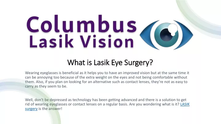 what is lasik eye surgery