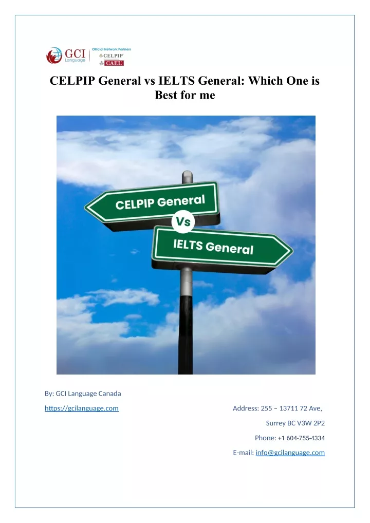 celpip general vs ielts general which one is best