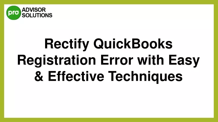rectify quickbooks registration error with easy