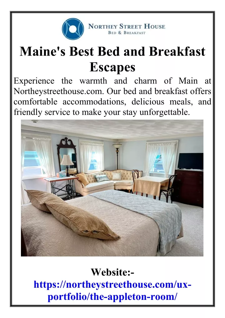 maine s best bed and breakfast escapes experience