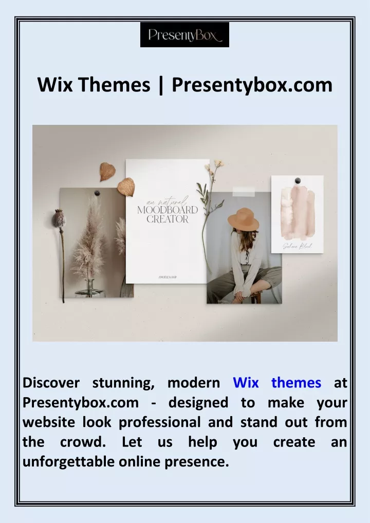 wix themes presentybox com