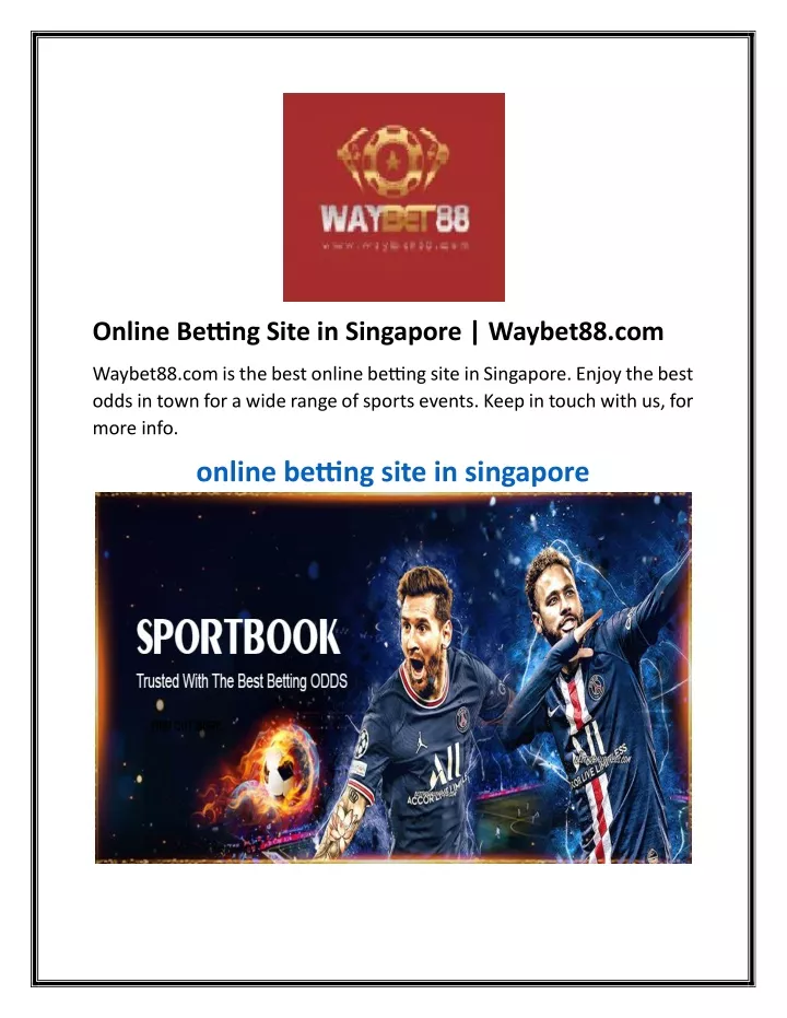 online betting site in singapore waybet88 com