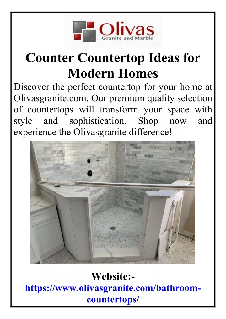 counter countertop ideas for modern homes