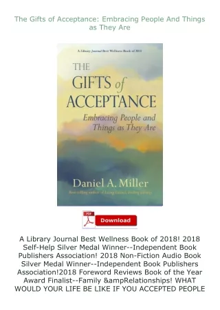 Download⚡PDF❤ The Gifts of Acceptance: Embracing People And Things as They Are