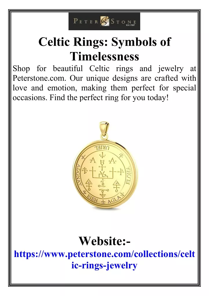 celtic rings symbols of timelessness shop