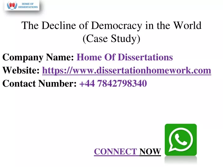 the decline of democracy in the world case study