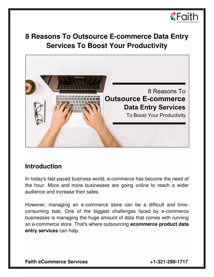 8 reasons to outsource e commerce data entry