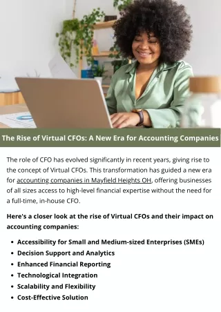 The Rise of Virtual CFOs: A New Era for Accounting Companies