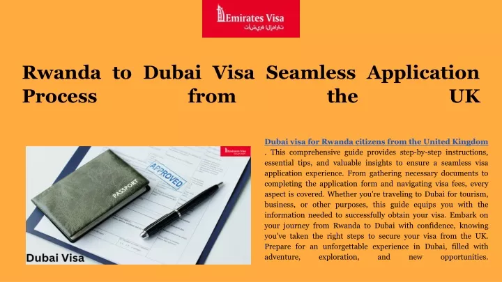 rwanda to dubai visa seamless application process from the uk