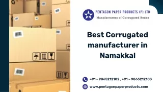 Corrugated Box Manufacturer in Namakkal-PentagonPaperProductsPvtLtd