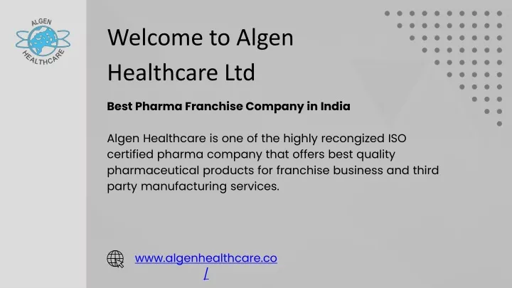 welcome to algen healthcare ltd