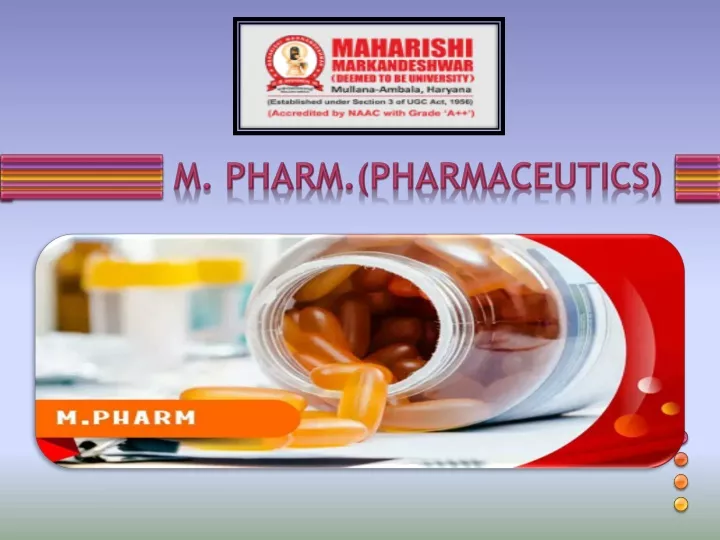 m pharm pharmaceutics