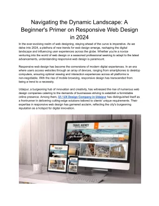 Navigating the Dynamic Landscape_ A Beginner's Primer on Responsive Web Design in 2024