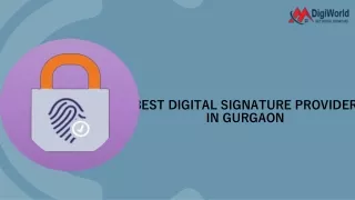 best digital signature provider in gurgaon